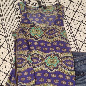 Semi-sheer tank
